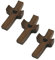 3 Piezas De Cross De Amor, Cruz De Madera, Adornos De Decoración del Hogar, Cruz Portátil.