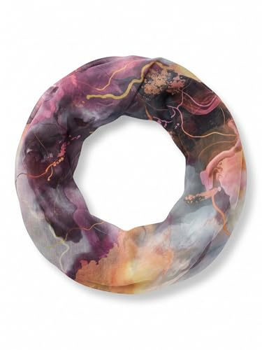 styleBREAKER Sciarpa ad anello donna,viscosa | Sciarpa 83x48 cm, tessuto antigraffio, avvolgibile due volte, sfumature fluide.