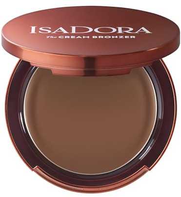 IsaDora The Cream Bronzer - Trucco abbronzante per una carnagione baciata dal sole, ideale per aggiungere calore e contorni, trucco vegano, senza esperimenti sugli animali, senza profumo (52 Deep)