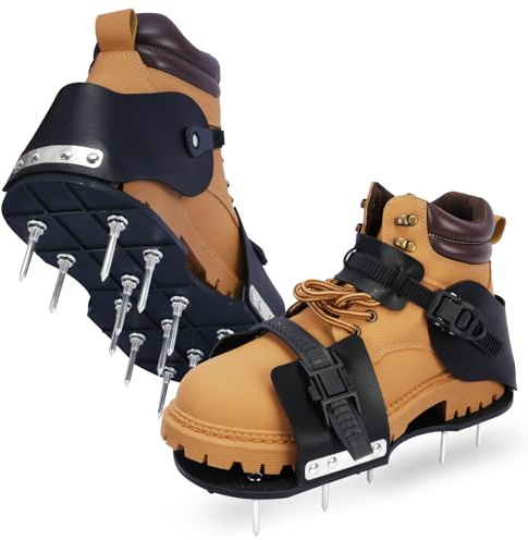 HFH Lawn Aerator Shoes with 1-3/4 (1.75) Spikes, Wrench & Ratchet Buckles
