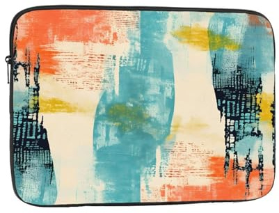 Funda para portátil de 15 pulgadas con pintura al óleo para laptop de arte moderno, para mujeres y hombres, resistente al agua, bolsa de transporte para computadora de negocios, a prueba de golpes
