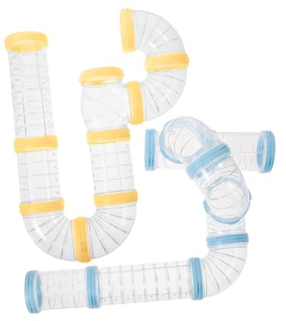 TOYANDONA 2 Ensembles Tunnel pour Cage à Hamster Tube de Connexion à Monter Soi-même Accessoire pour Cage à Hamster et Petits Animaux