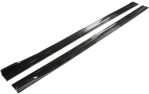 Jupes Latérales pour Seat pour Leon FR 5F pour Ibiza 6J 6L Extensions De Jupes Latérales Ailes De Diffuseur De Bas De Caisse Latérales Universelles pour Voiture Jupe Latér(Glossy Black)