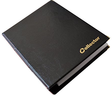 Collector Banknotes Album Folder Book Notes Banknote with 10 Pages and 10 Dividers - Very Big Capacity - BLACK