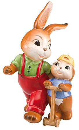 Goebel Hasenvater mit dem SohnemannEin kleiner Ausflug Art.66844081 Ostern Hasenfamilie