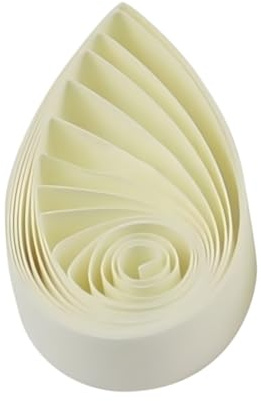 ODETOJOY Quilling pappersremsor 3 mm papper kvilling set 120 st quilling remsor 1/8 tum enfärgat stjärna origami-papper gör-det-själv hantverk (beige)
