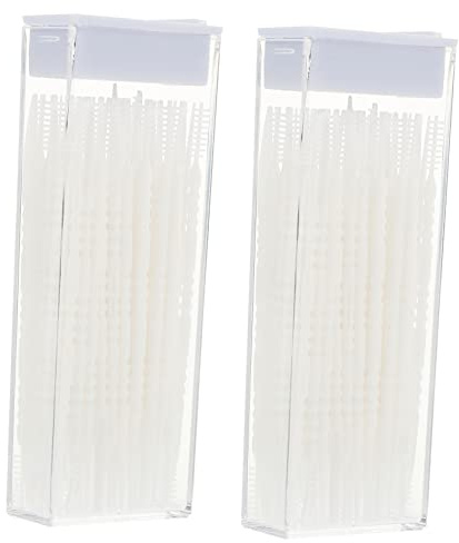 COLLBATH Spazzolini Interdentali in Polipropilene e Silicone, Pulizia Manico Ergonomico, Confezione da 2 Scatole da 60 Pezzi per Igiene Orale Quotidiana