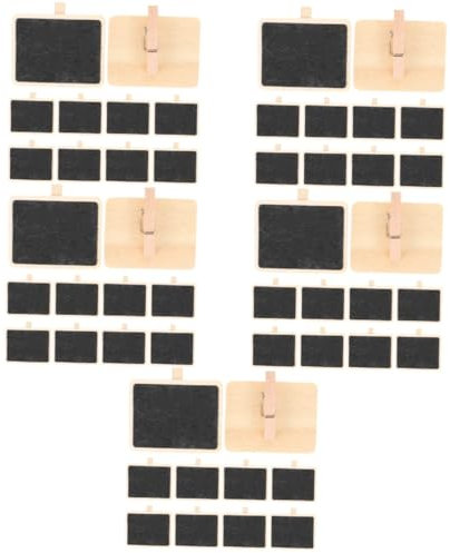 SHINEOFI 50pièces Mini Clips Pour Message Avec Tableau Ardoise Support Photo Décoratif Pour Memos Et Notes Pour Bureau Et Maison