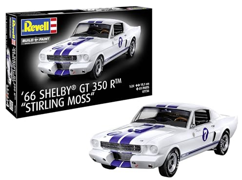 Revell 07736 1966 Shelby GT 350 R Stirling Moss 1:24 Scale - Unbuilt/Unpainted Plastic Model Kit