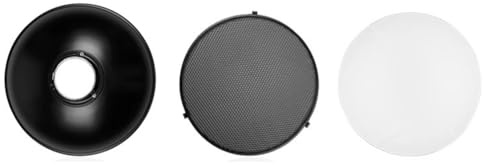 Yarryuter Für die Studio -Porträtfotografie 30 cm Beauty Dish mit Wabenraster für eine Verstärkte Beleuchtungssteuerung