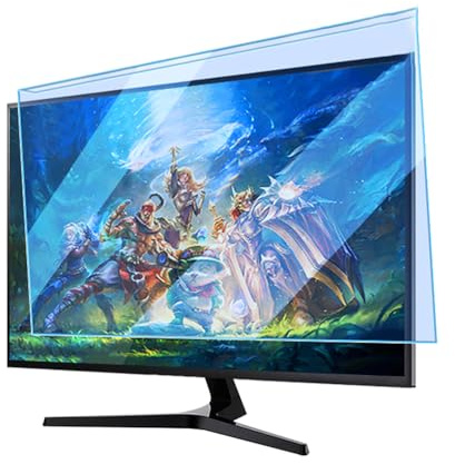 WSDAV Pellicola Protettiva Anti-Luce Blu per Monitor Desktop da 20-27 Pollici per PC con Rapporto di Aspetto 16:9 16:10,27in a 16:9