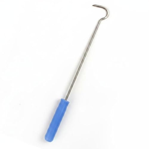 Hellery Uncino in Acciaio Multifunzionale, Gancio da Spiaggia Manico Lungo per Scogliera, 33 Cm