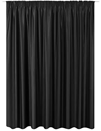 JEMIDI Rideau occultant - 1x Rideau avec Ruban fronceur pour fenêtre Salon Chambre Bureau - Rideau Opaque 140 x 245 cm ou 245 x 300 cm
