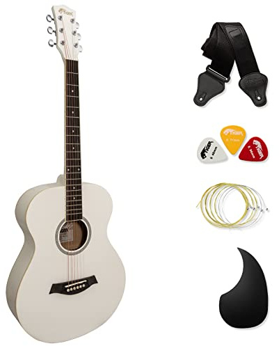 Tiger Akustikgitarre für Anfänger, Weiß