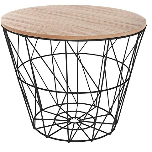 Atmosphera - Couchtisch Kumi schwarz - D 38 cm - Schwarz