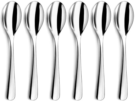 COUZON - Cuillère à café - Lot de 6 - Haikou - Acier inoxydable 18/10, Finition Miroir, Epaisseur 2 mm, Longueur 142 mm - Inox