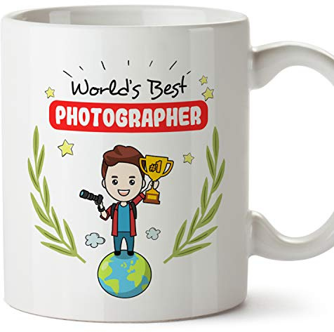 MUGFFINS Photographer Mug - World's Best Photographer - Funny Photography Gift/Present - Tea/Coffee Ceramic Cup 11oz