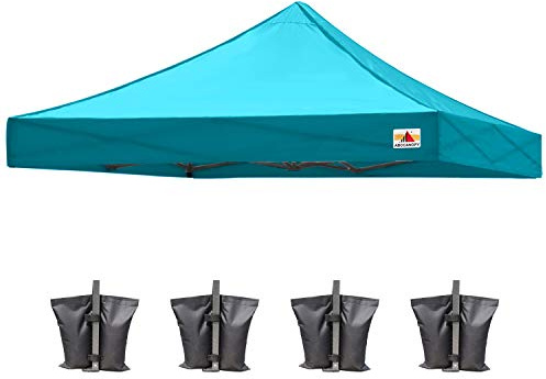 Abccanopy, Ersatzdach für Baldachin für Pop-Up-Zelt, 3 x 3 m, Türkis