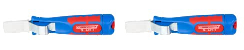 WEICON Juego de 2 cuchillos de cable 4-28H, color azul