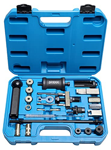 DPTOOL Injektor Auszubauen, Einspritzdüsen Entfernen Abzieher Injektorreinigungsset, kompatibel mit Volkswagen TDi 4 Zyl. 8 V 16 V Diesel, Ersatz für Audi VW 1.2 1.4 1.6 1.8 2.0