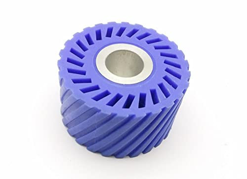 1Pcs 85 * 50mm Amoladora de banda serrada Rueda de goma Cinta de lijado abrasiva Rueda de contacto, 1