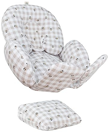 JYOKO Kids Reductor Universal Bebé 3 Piezas, Algodón Orgánico, para Cochecito y Silla de Coche Grupo 0, Hecho en Barcelona,Bloom-Picnic Vichy