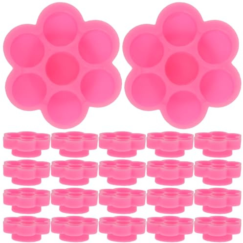 FRCOLOR Porta Colla Per Extension Ciglia 200 Pezzi Coppa Colla Per Lash Adhesive Per Trucco Semi-Permanente E Unghie Strumento Professionale Leggero E Compatto 0.71X0.63X0.20In