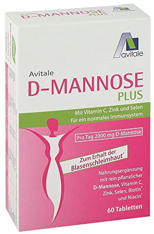 D-Mannose Plus 2000 mg Tabletten mit Vitamine und Mineralstoffe 60 stk