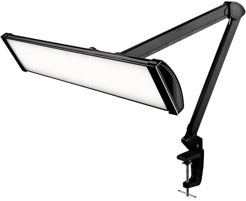 SEMPLIX LED Arbeits-Tischlampe mit 540 LEDs – dimmbar & augenschonend – 5 Lichtstufen – flexibel dreh- & schwenkbar – mit Tischklemme