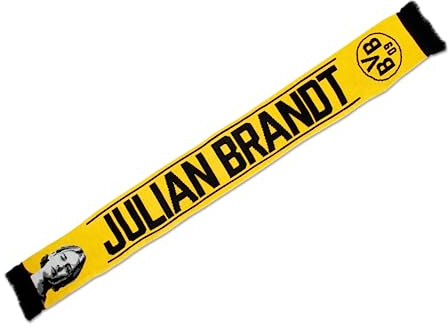 BVB Schal Julian Brandt - 140x17cm - schwarzgelb - Fanartikel