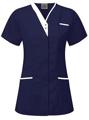 Skywear T25 Healthcare Woman Spa Salon Beautician Cross Neck Tunic Nail Massage Therapist Shirts Top