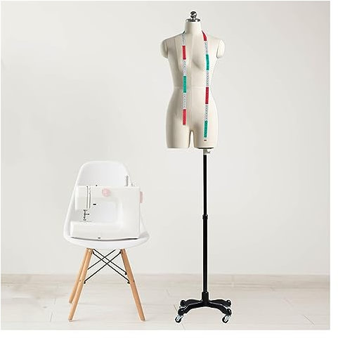 schneiderpuppe Schneiderpuppe Damenbüste Mit Universalrad, Design Mit Geteiltem Bein 360°drehbar Einstellbar Schaufensterpuppe Zum Nähen Von Kleidung Schmuck Display for Clothing Shop Dresses ( Color