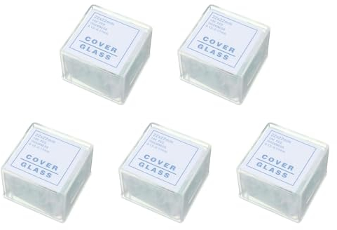 Tyatocepy 500Pcs Transparente Objektträger Deckgläser Deckgläser 22X22mm FÜR Mikroskope
