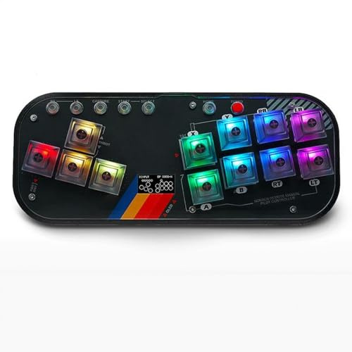 ASHATA Stick para Fighting Box, Teclado para Mini Controlador de Juego de Lucha para SOCD Fight Stick para Mixbox Botón de Interruptor Mecánico