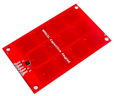 SENRISE Teclado táctil MPR121, teclado táctil capacitivo de 4 piezas, teclado con sensor táctil con 12 botones, teclado de alta sensibilidad para un fácil control y reemplazo de teclados tradicionales
