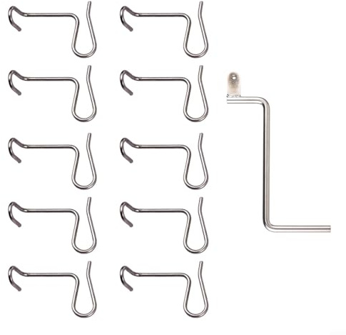 ARMYJY 10 Stück Zaun-Draht-Spanner, Edelstahl, Zaunspanner, Draht-Spanner, Twisting-Werkzeuge, Stacheldraht-Reparaturwerkzeug, 2074560430