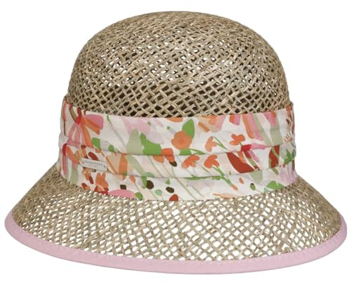 Seeberger Miavona Seegrashut Strohhut Sommerhut Sonnenhut Damenhut Strandhut Gartenhut Damen - Sommer Frühling-Sommer - S (54-55 cm) rosa