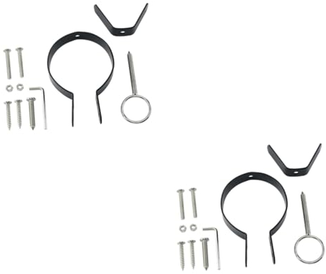 ABOOFAN 2sets Spanish Ham Fixing Stand Rustic Iron Rack Holder for Kitchen Easy to Clean Install