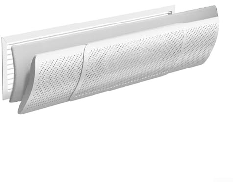 YUANGANG Deflector de aire acondicionado, dirección de flujo de aire ajustable, escudo de salida de CA, rejillas de ventilación telescópicas, registros de techo para el hogar (filtro M-algodón)