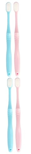 COLLBATH 4 Stück Nano Ultrafeine Weiche Zahnbürste Zahnbürsten Für Kinder Nano- Kinder Tragbare Zahnfleischpflege Normale Hand