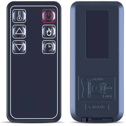 TCNOUMT Electric Fireplace Replacement Remote Control, Compatible with Furrion Electric Firebox Indoor Fireplace Heater FF30SC15A-BL FF23SC15A-BL FF30SC15A-SS FF30SP15A-BL FF30SW15A-BL FF30SW15A-SS