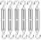 6pcs M5 Tensor Gancho de Acero Inoxidable 304 y Tensor de Hook & Hook, Tensor Cable de Alambre de Tensión de la Cuerda Ajustable, Accesorios para Cuerda Cable Toldos Rope y Tendederos