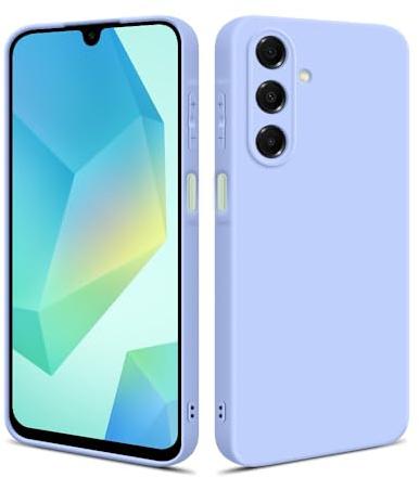 HSP Hülle für Samsung Galaxy A16 4G / 5G [Staubabweisend] Handyhülle | Premium TPU Silikon Case Schutzhülle | Kratzfest Stoßfest Fallschutz | Kameraschutz Displayschutz | Passgenau Dünn Matt Hellblau