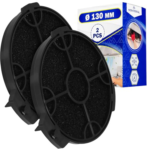 2 Pièces Filtre Charbon Hotte Aspirante Ø130 mm ART00801 02859394 pour B&Q
