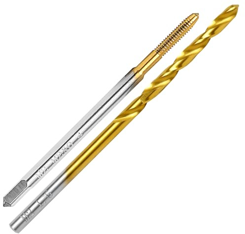 ASNOMY Kit de tarauds M2 x 0,4 et foret de 1,6 mm - HSSG - Jeu de tarauds d'incision