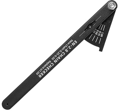 Qukoielly Chain Slack Measurement Tool | Bike Chain Measuring Tool | Aluminum Alloy Gauge Accurate Portable Measurement for Motorcycle Repair Road Mountain Bicycle Maintenance
