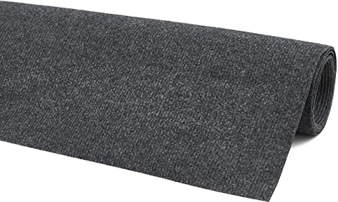 andiamo Teppichboden Milo - Nadelfilz Meterware, Teppich zum zuschneiden, Bodenbelag aus Nadelflies, funktional und leicht zu verlegen, 200 x 300 cm, Anthrazit