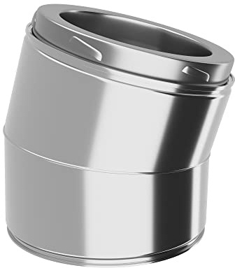 Edelstahl Versatzbogen - Ofenknie Bogen für Schornstein in allen Durchmessern und Winkeln (Ø 150mm, Winkel 15°)