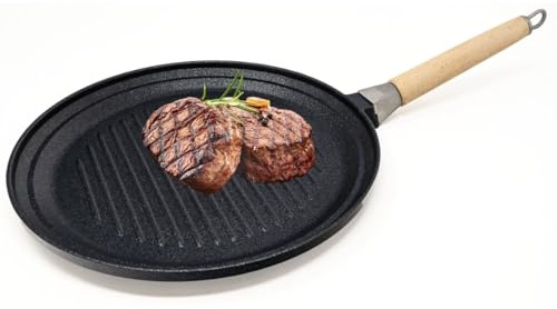 NAMAI - Bistecchiera Per Induzione - 28 CM - Alluminio Pressofuso - Adatta in Lavastoviglie - Made In Italy