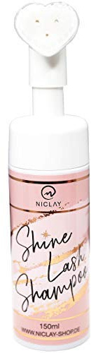 NICLAY Shine Lash Wimpernshampoo – Lash Extension Shampoo, Cleanser, Verlängert die Haltbarkeit von Wimpernextensions, Wimpernpflege, Wimpernschaum - 150 ml